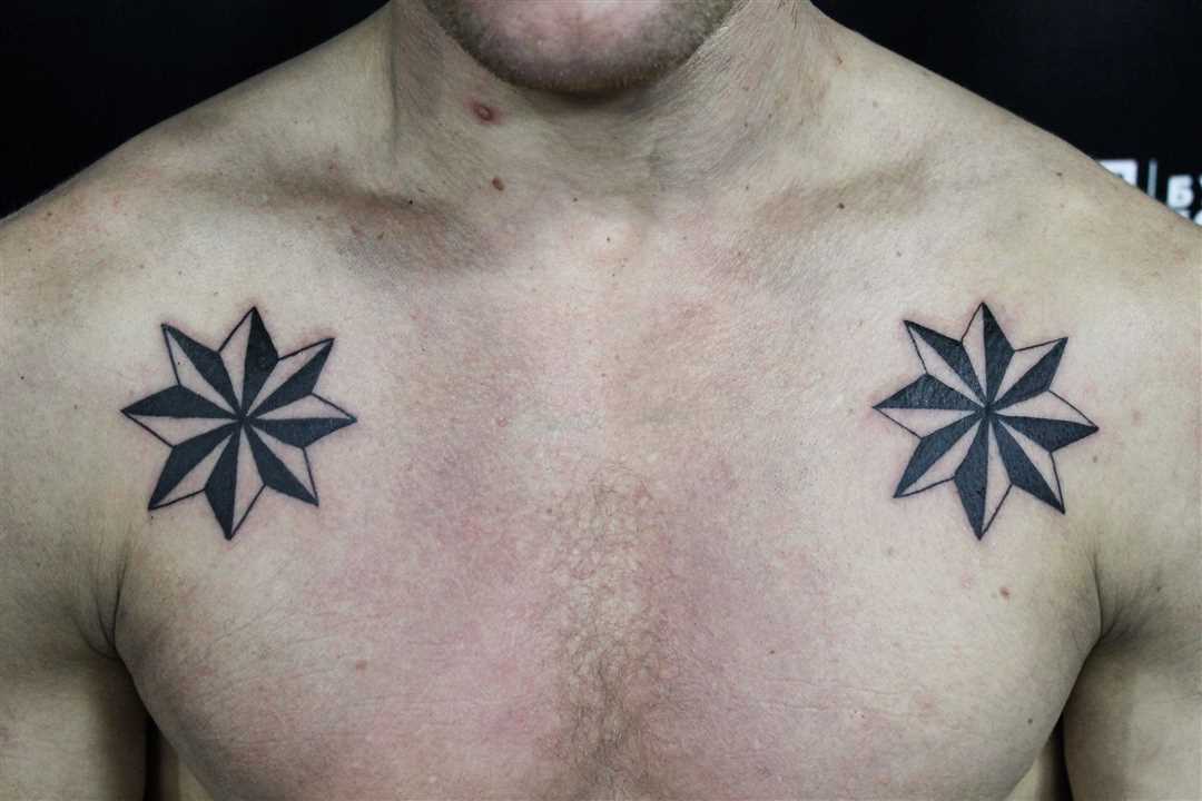 Значение разного количества звезд в татуировке на плече